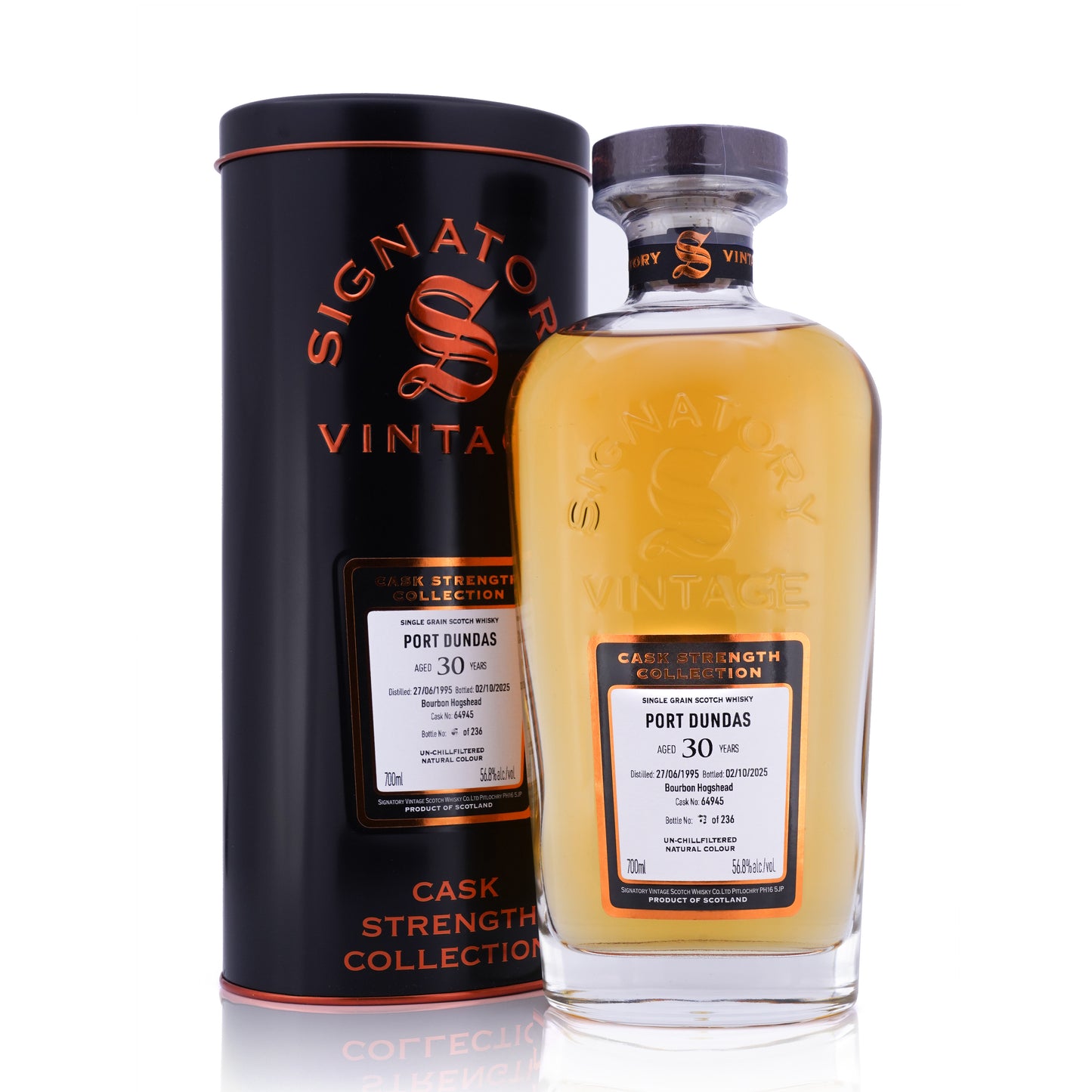 Port Dundas 30 Years Old Signatory Vintage Cask Strength Collection 1995 #64945 56.8% 700ml