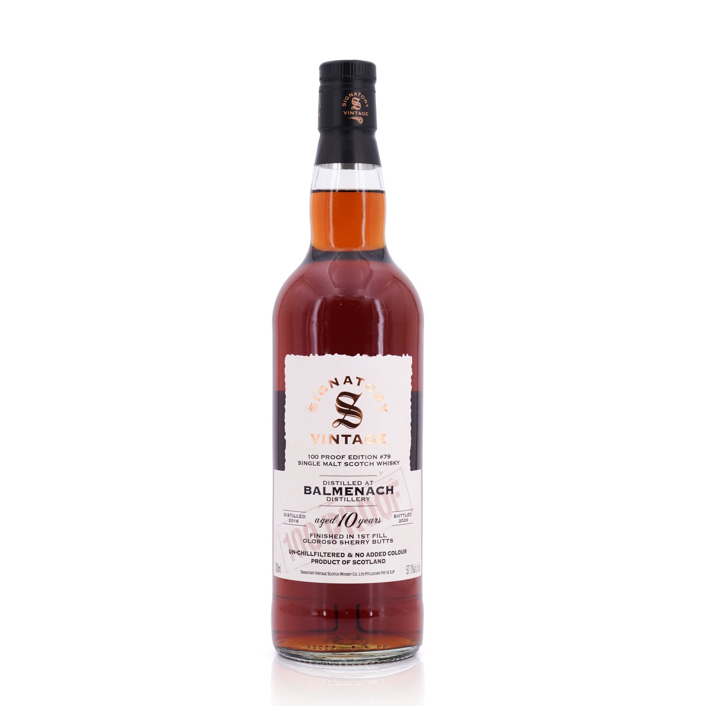 Balmenach 10 Years Old 2016/2026 100 Proof #79 Signatory Vintage 57.1% 700ml