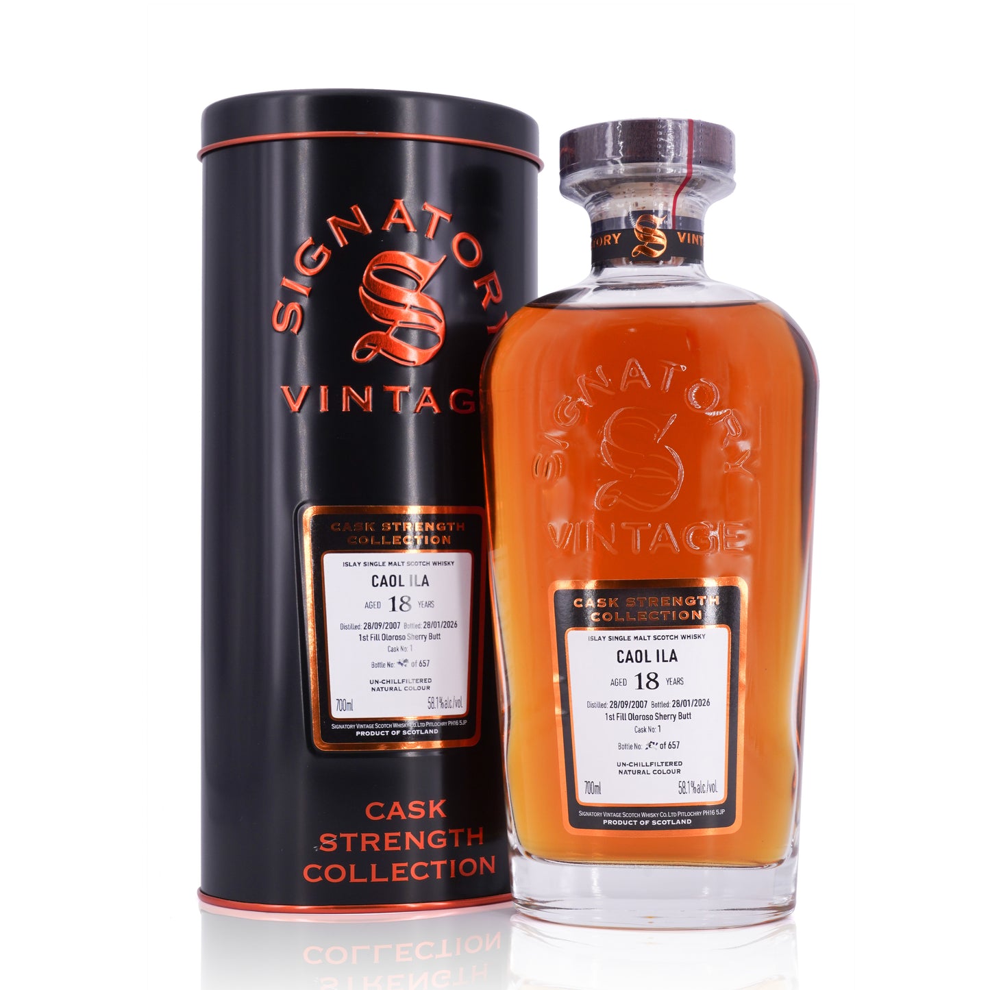 Caol Ila 18 Years Old 2007/2026 #1 Signatory Vintage 58.1% 700ml
