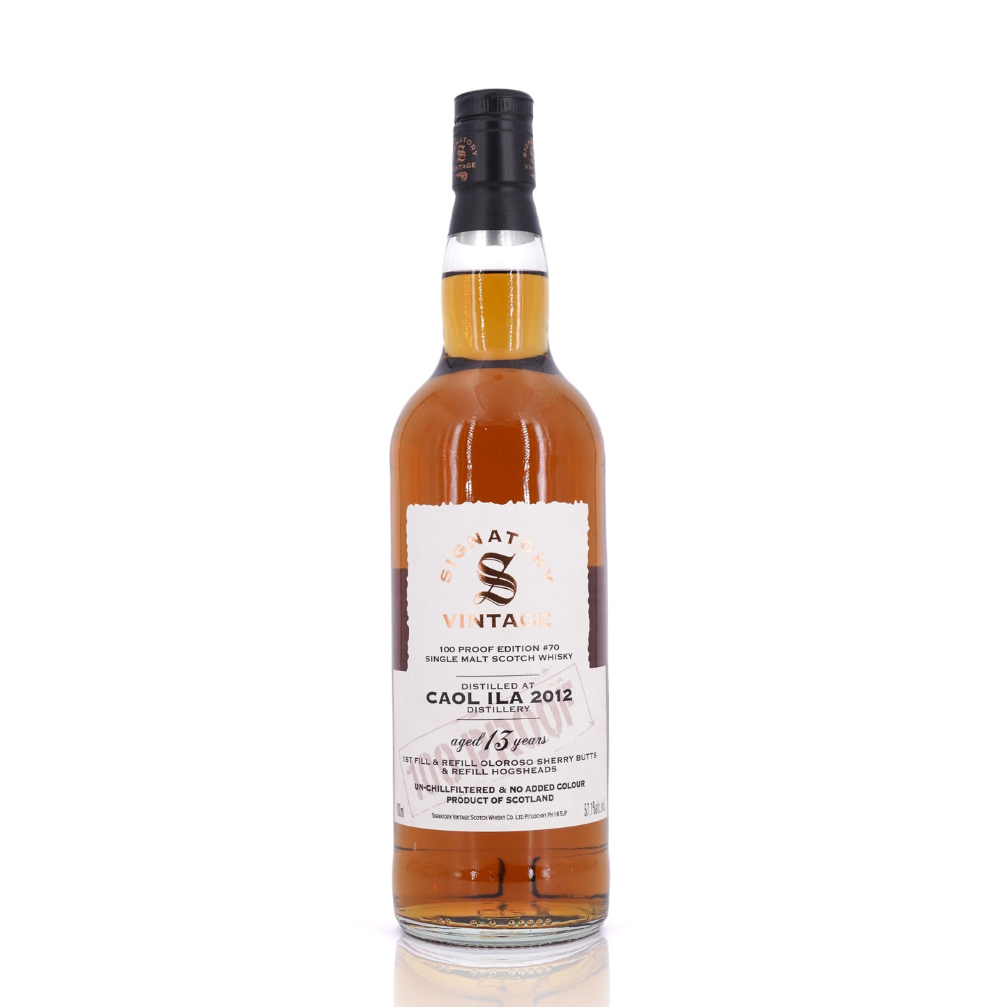 Caol Ila 13 Years Old 2012/2026 100 Proof #70 Signatory Vintage 57.1% 700ml