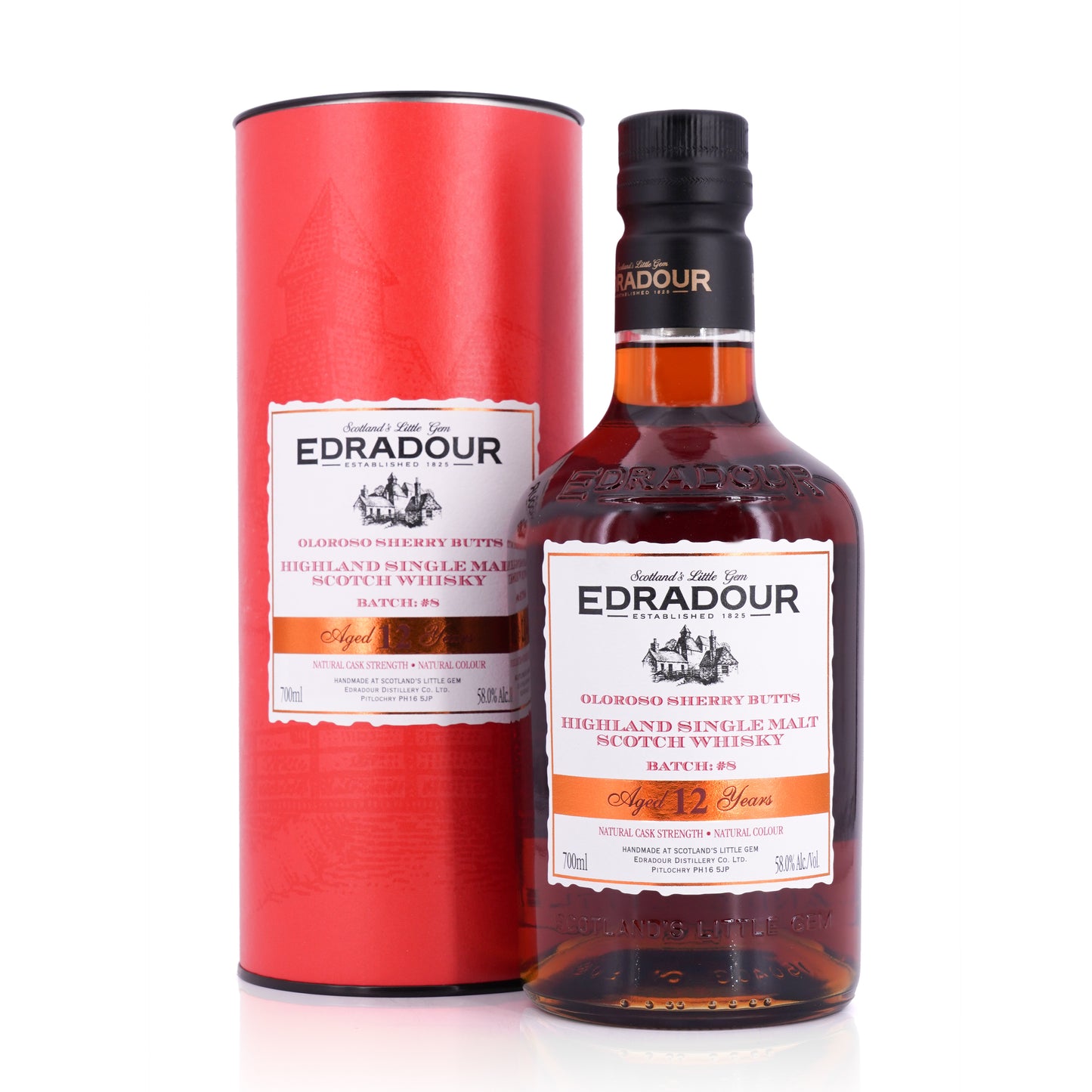 Edradour 12 Years Old 2026 Sherry Cask Strength Batch#8 58% 700ml