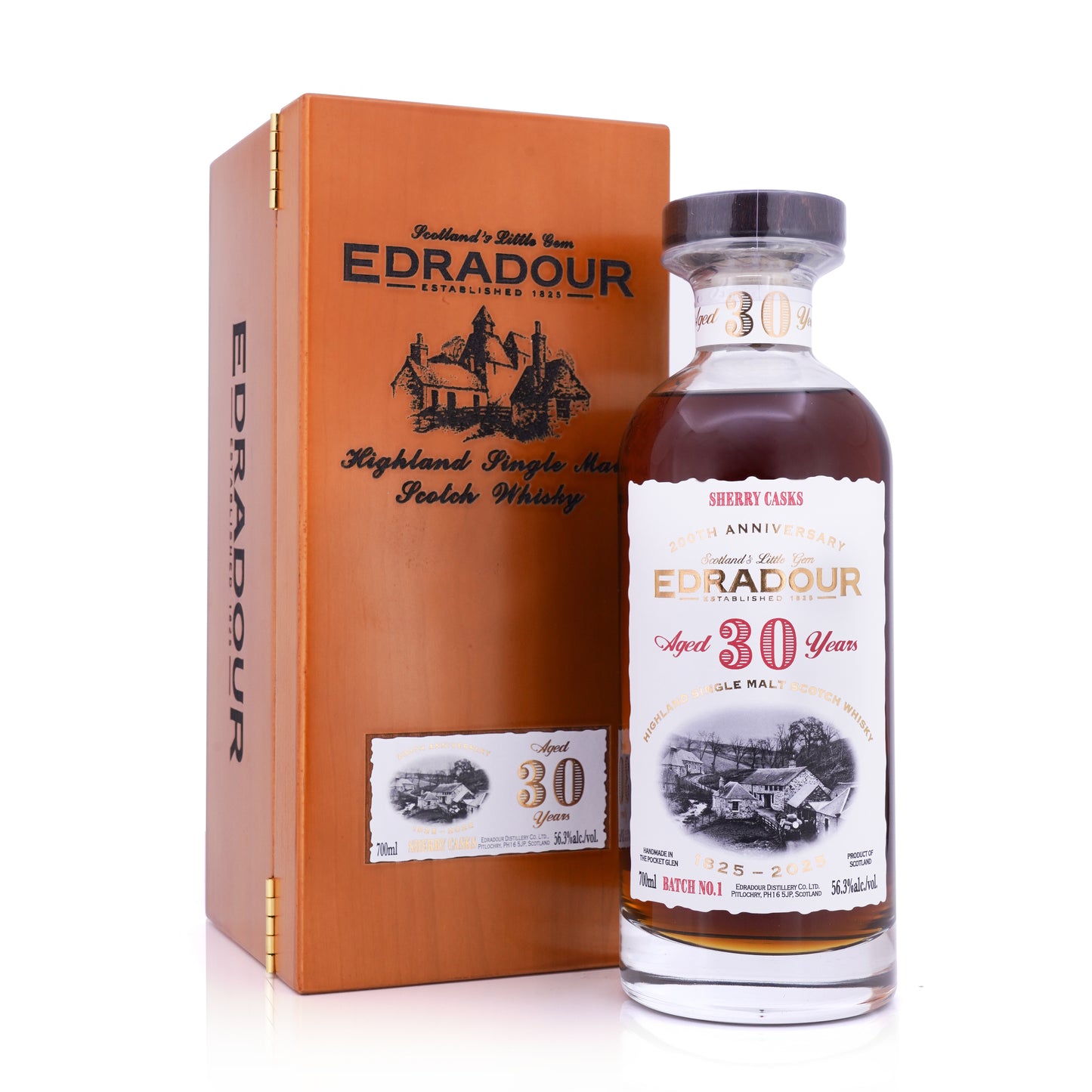 Edradour 30 Years Old 1995/2025 Sherry Casks Batch No.1 56.3% 700ml