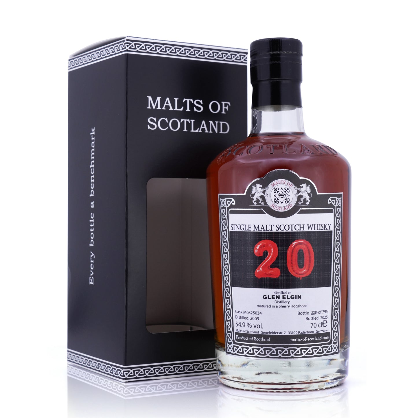 Glen Elgin 2009/2025 MoS25034 Sherry Hogshead "20 Years MoS" Malts of Scotland