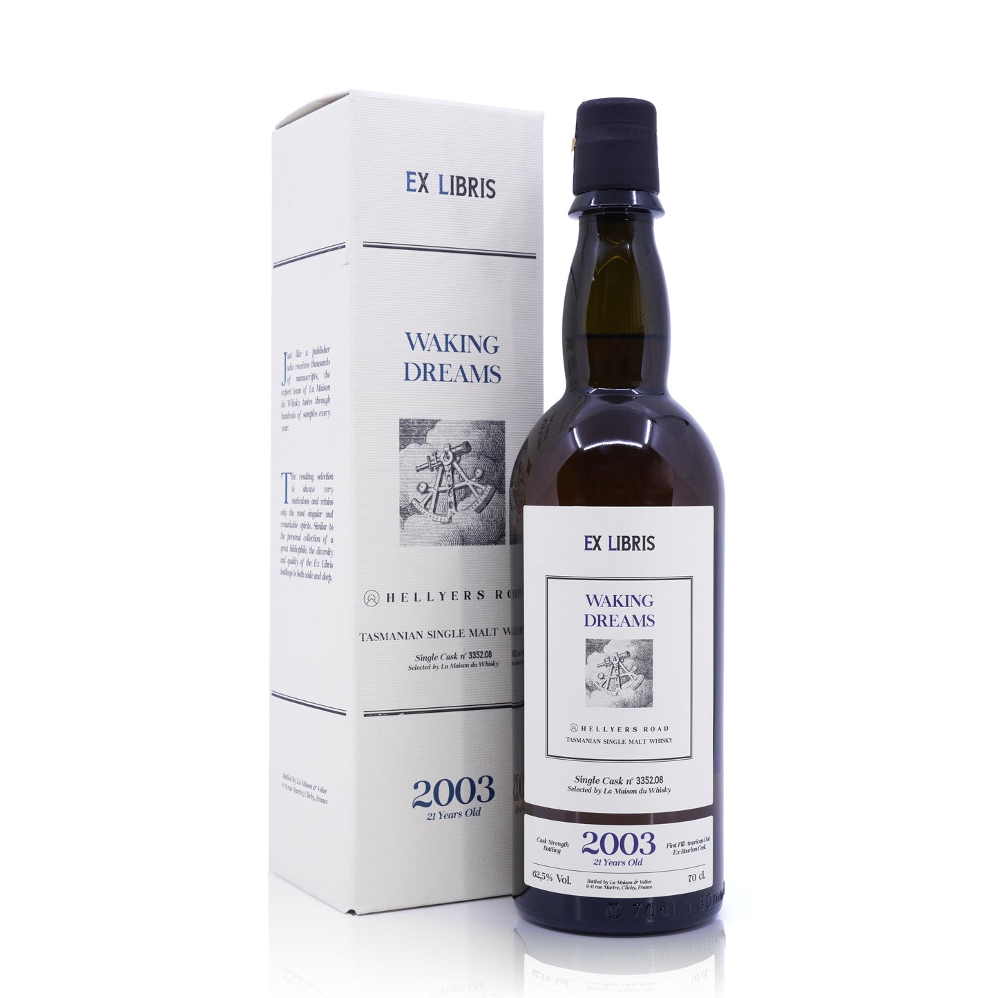 Hellyers Road 21 Years Old 2003/2025 Ex Libris Cask #3352.08 Waking Dreams 62.5% 700ml