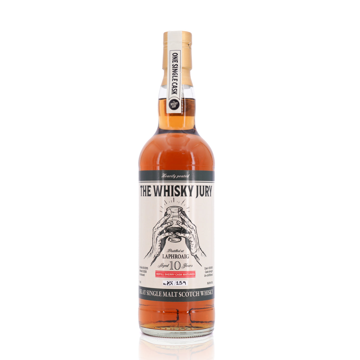 Laphroaig 10 Years Old 2015/2026 Sherry Cask #250905 The Whisky Jury 55.9%( Defective Seal)