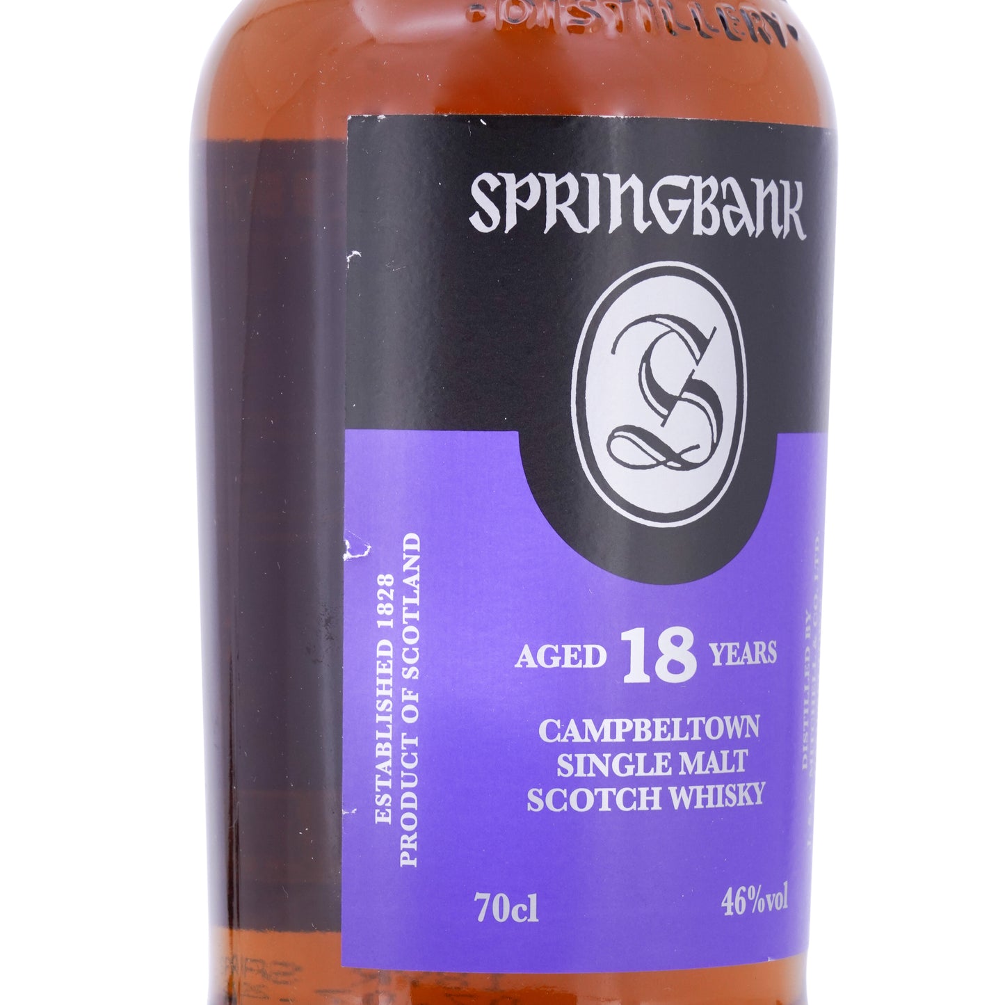 Springbank 18 Years Old 2021 46% 700ml (Defective label)