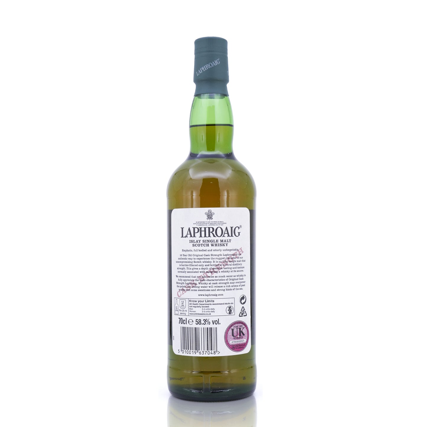 Laphroaig 10 Years Old lslay Single Malt Scotch Whisky Batch 004 58.3% 700ml