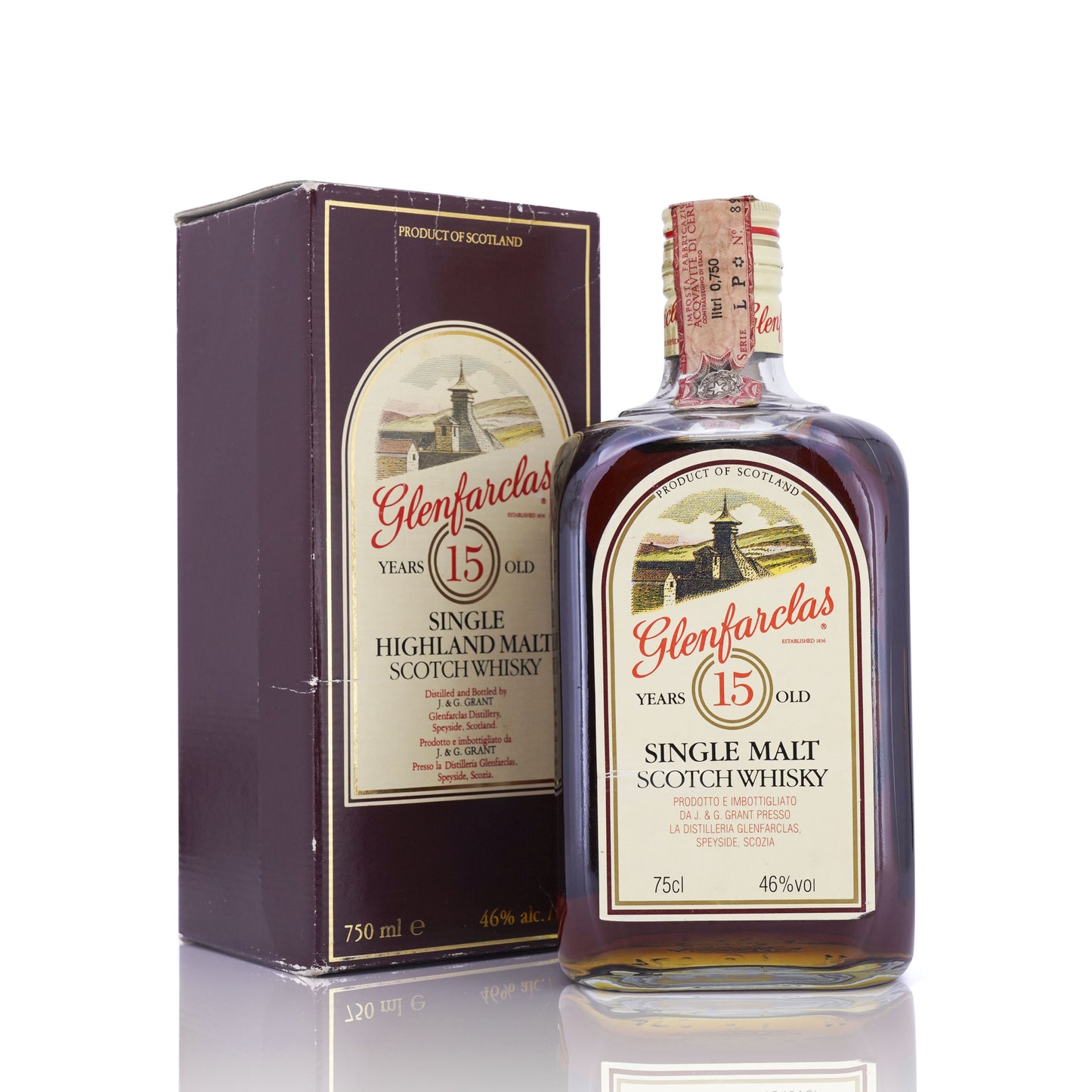 Glenfarclas 15 Years Old Single Malt Scotch Whisky 46% 750ml
