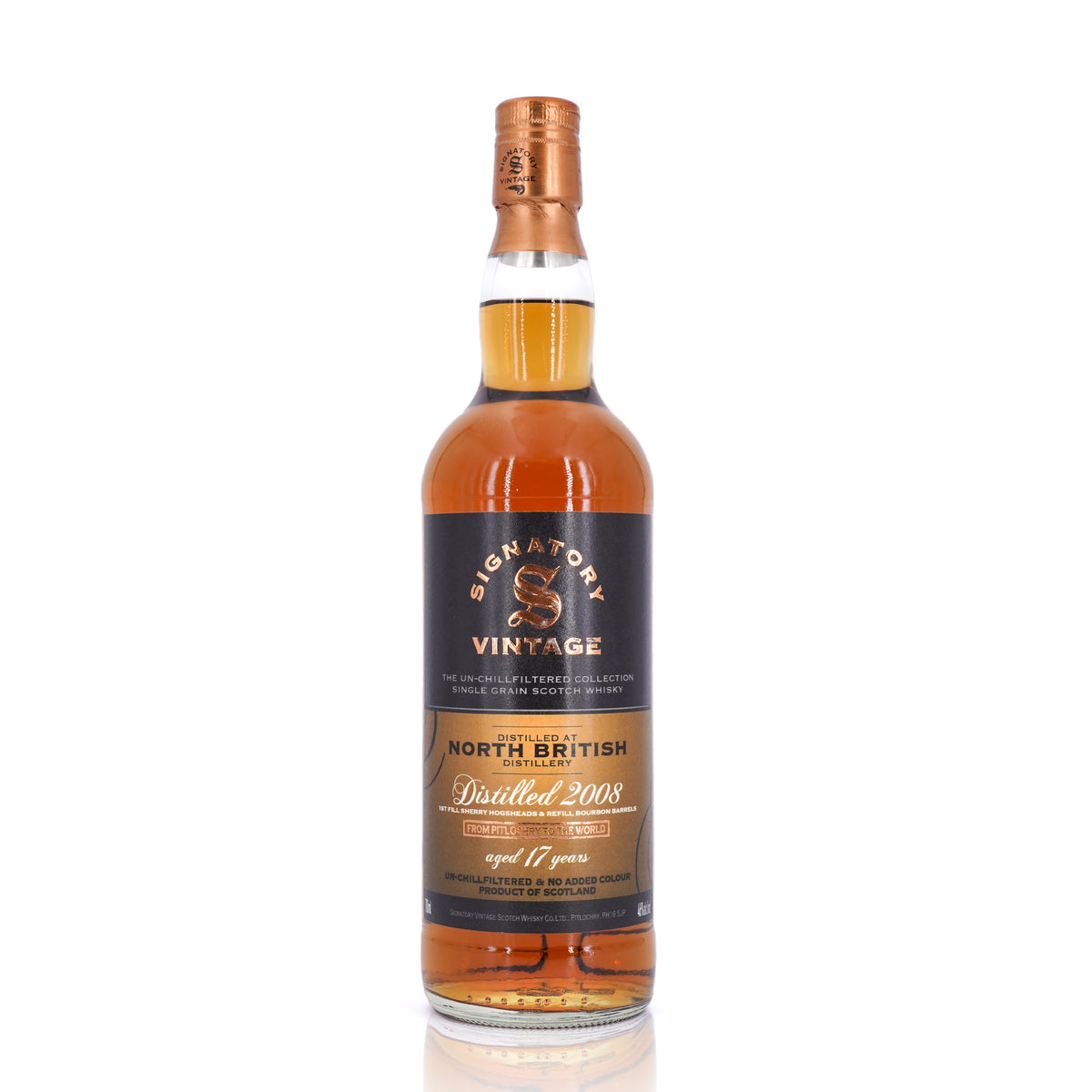 North British 17 Years Old 2008/2026 UCF Signatory Vintage 46% 700ml