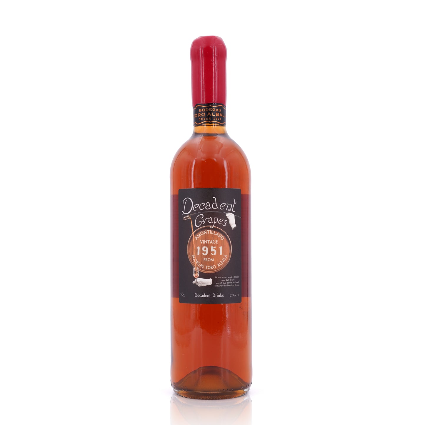 Amontillado 73 Years Old 1951 Decadent Grapes 21% 750ml