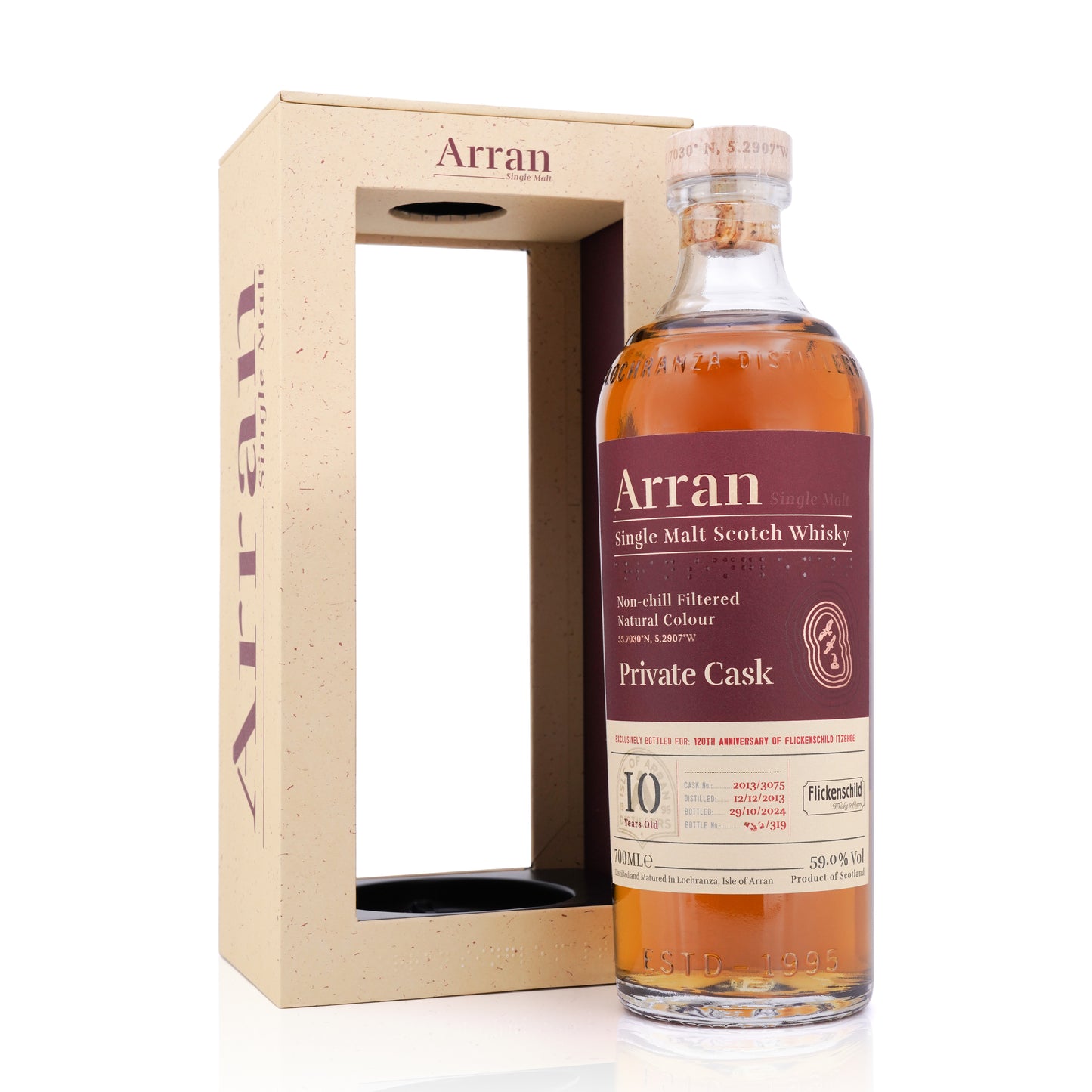 Arran 10 Years Old 2013/2024 Sherry #3075 For Flickenschild 120th Anniversary 59% 700ml