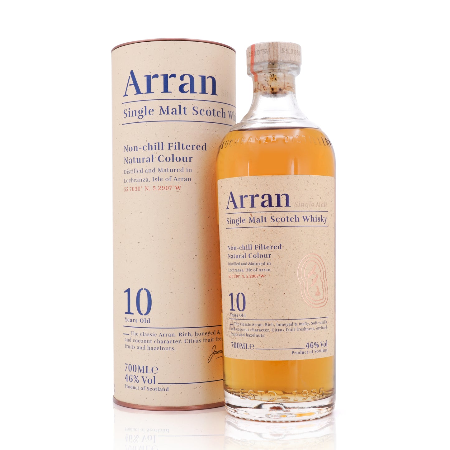 Arran 10 Years Old Single Malt Scotch Whisky 46% 700ml – Maltism