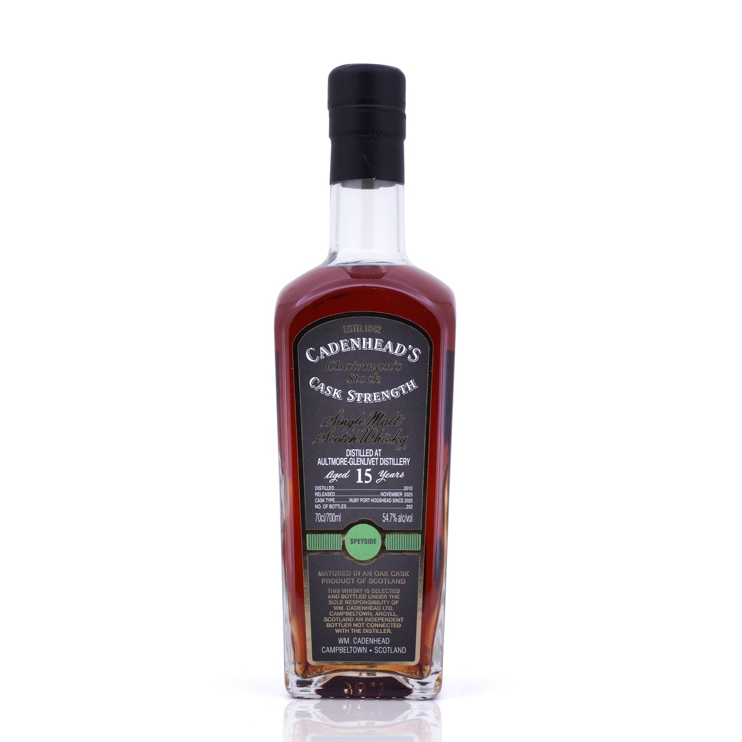 Aultmore 15 Years Old 2010/2025 Cadenhead Chariman´s 54.7% 700ml