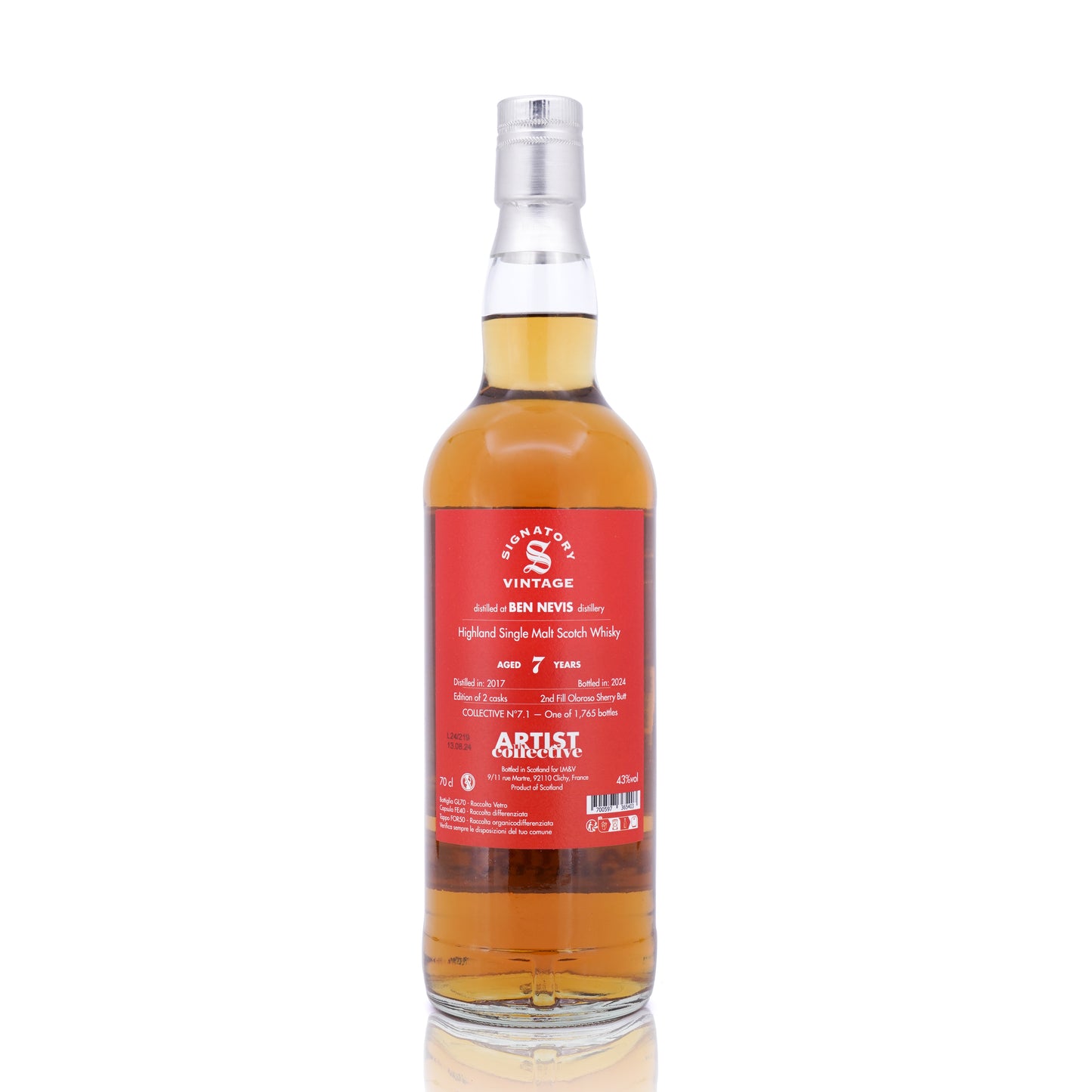 Ben Nevis 7 Years Old 2017/2024 Artist Collective 7.1 LMDW 43% 700ml