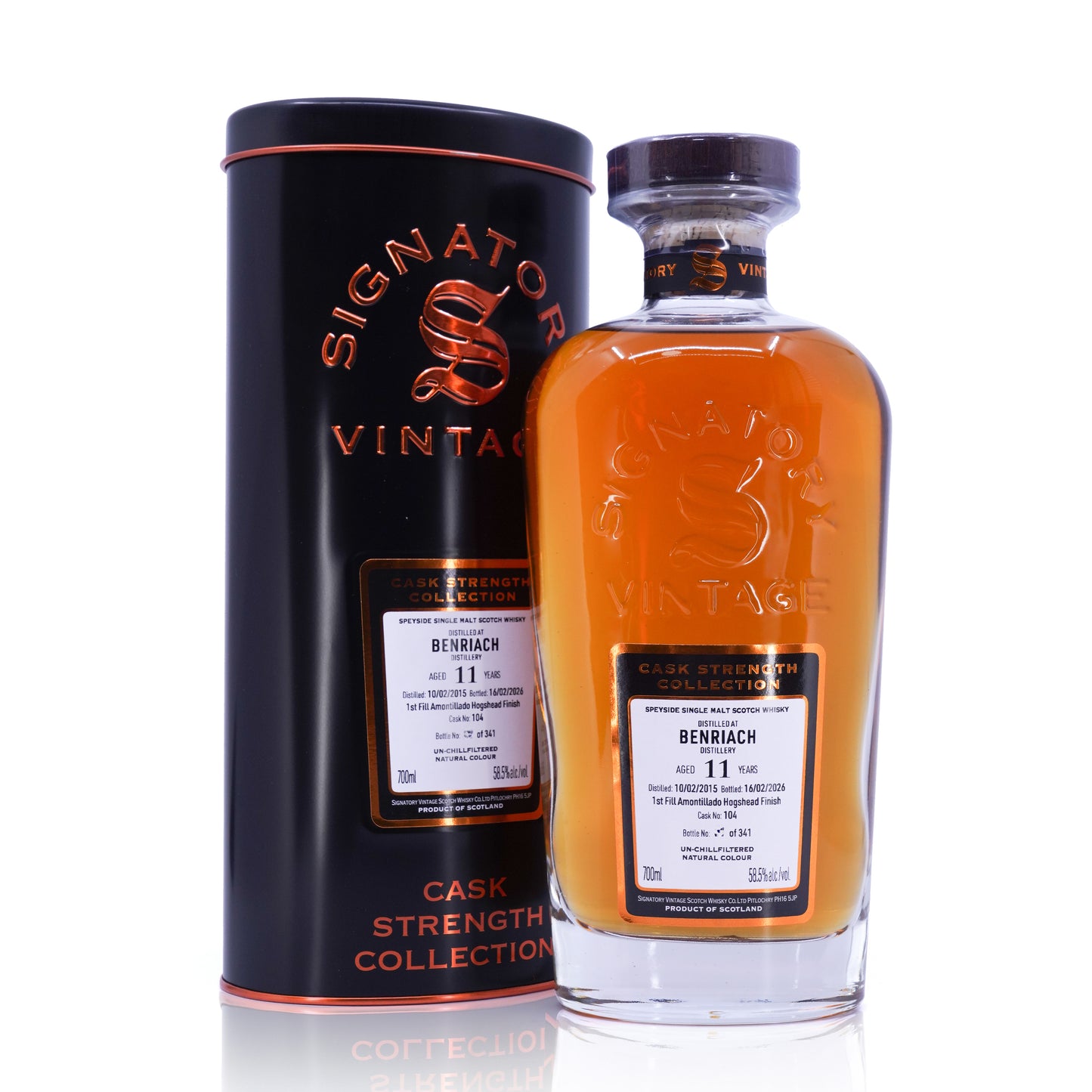 Benriach 11 Years Old 2015/2026 Cask Strength #104 58.5% 700ml