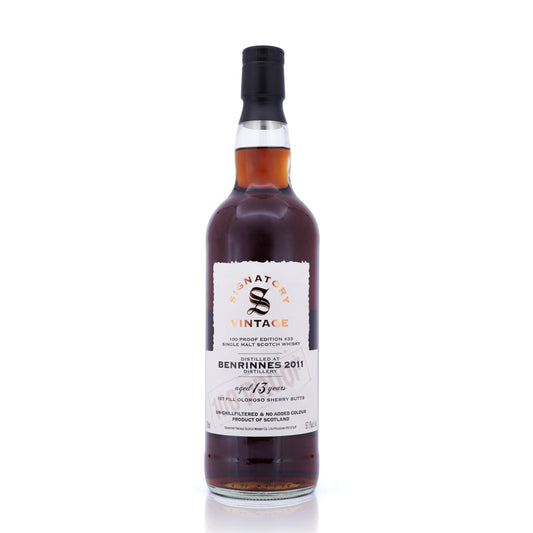 Benrinnes 13 Years Old 2011/2024 100 Proof Edition #33 Signatory Vintage 57.1% 700ml