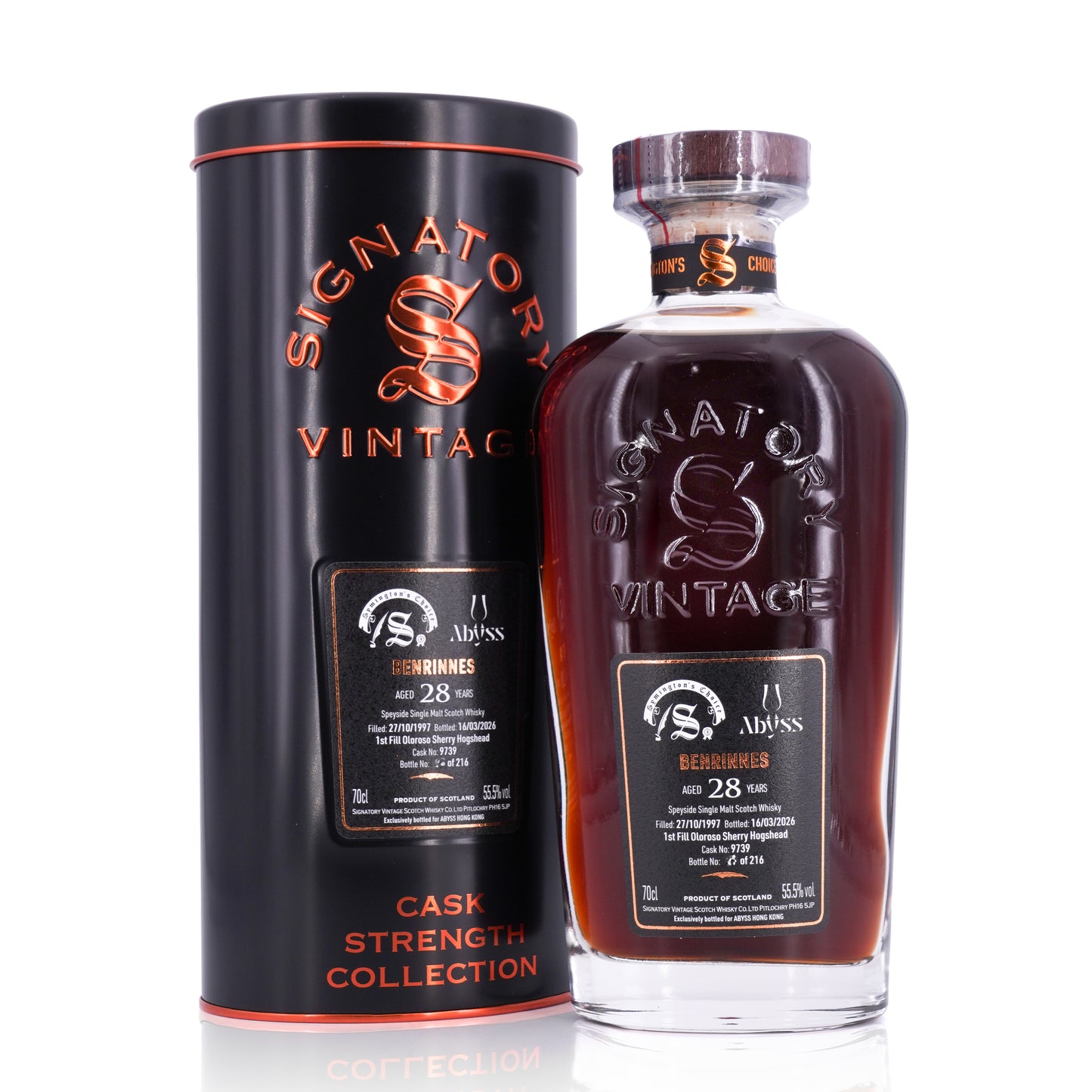 Benrinnes 28 Years Old 1997/2026 cask #9739 Symington's Choice x Abyss 55.5% 700ml