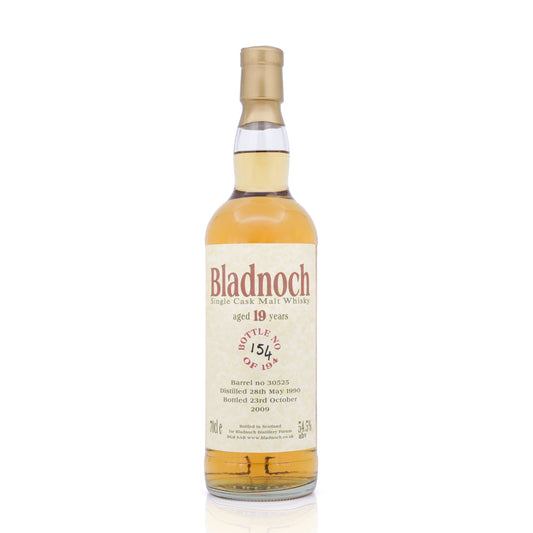 Bladnoch 19 Years Old 1990-2009 Cask No.30525 54.5% 700ml