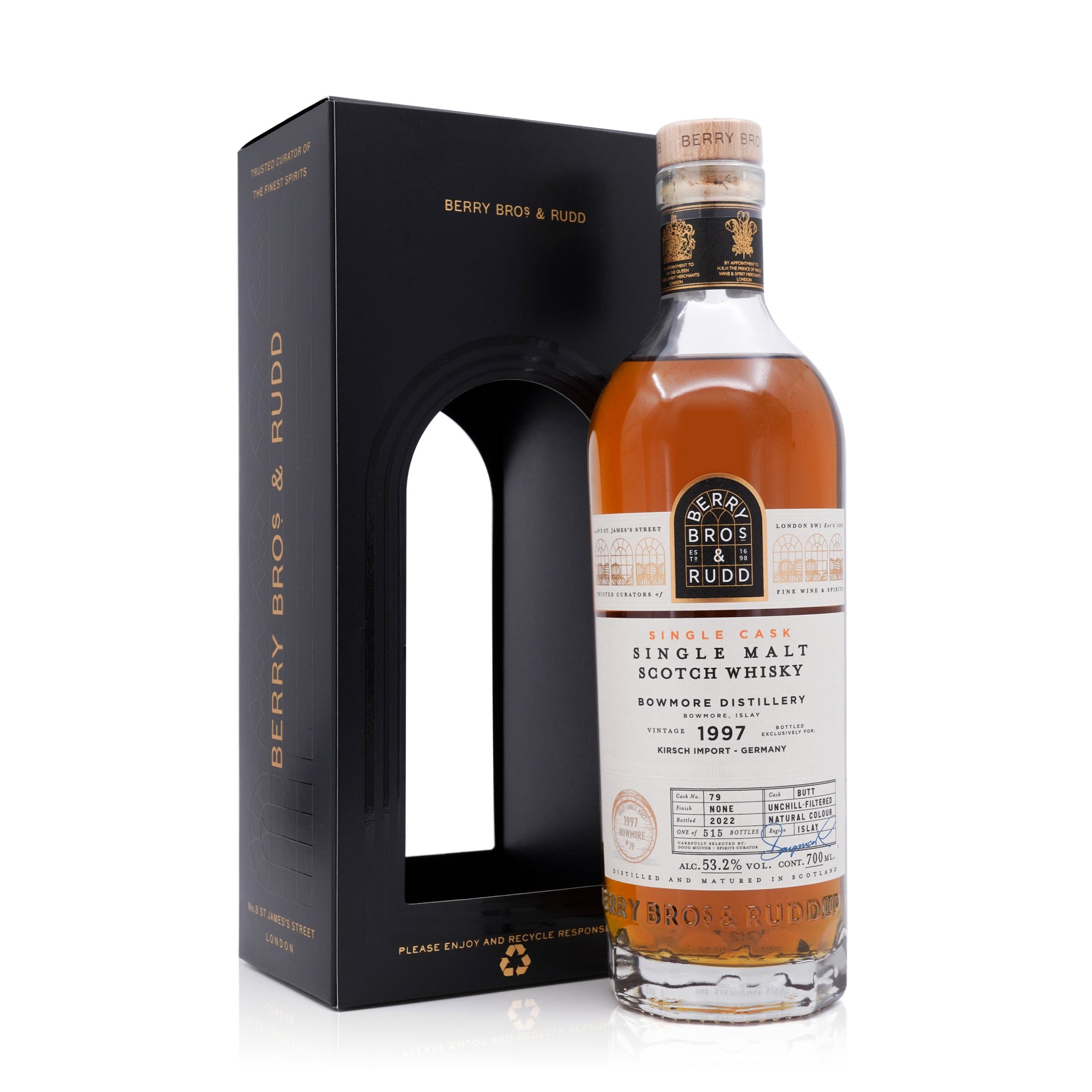 Bowmore 1997/2022 Sherry Cask Berry Bros.& Rudd #79 53.2% 700ml – Maltism