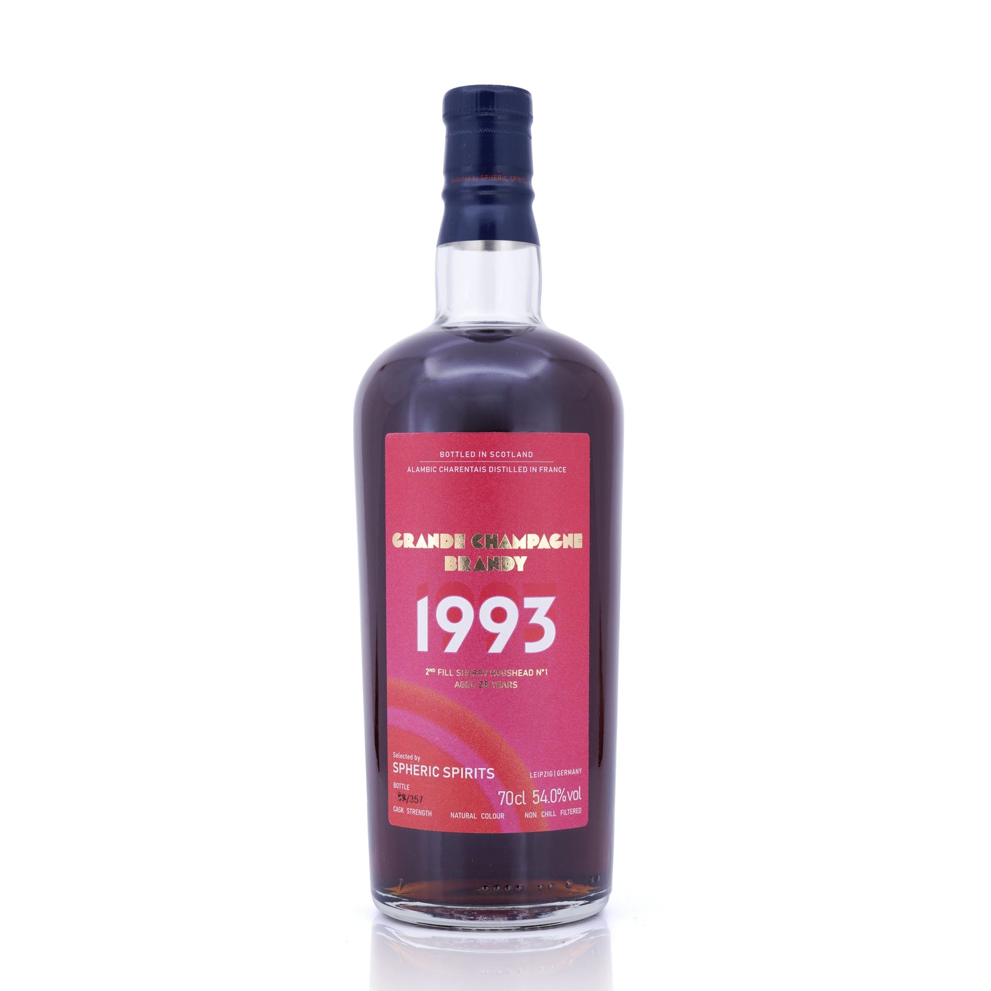 Grande Champagne Brandy 28 Years Old 1993/2022 Sherry Cask Spheric Spirits 54% 700ml