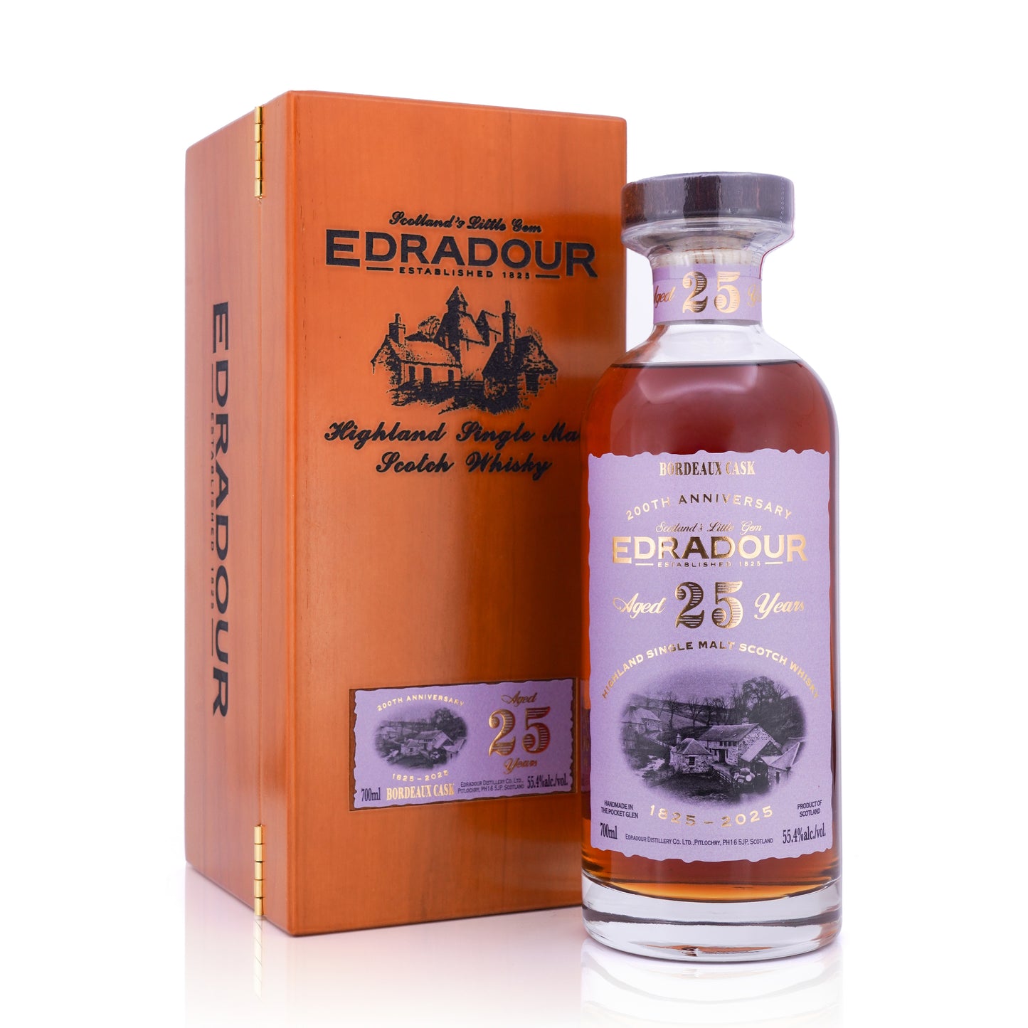 Edradour 25 Years Old 1999/2025 Bordeaux Cask #816 55.4% 700ml