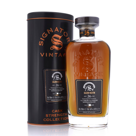 Glen Keith 26 Years Old 1996/2023 2nd fill Oloroso Sherry Butt #7 Symington's Choice Signatory Vintage