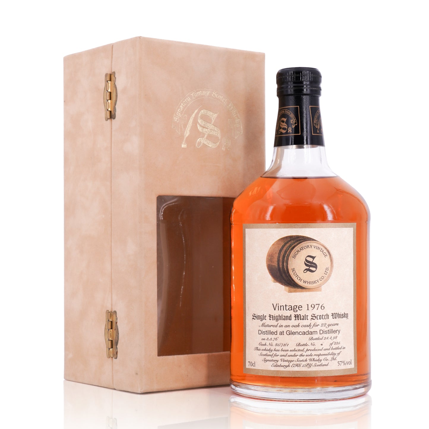 Glencadam 22 Years Old 1976/1998 Signatory Vintage 85/73/1 57% 700ml