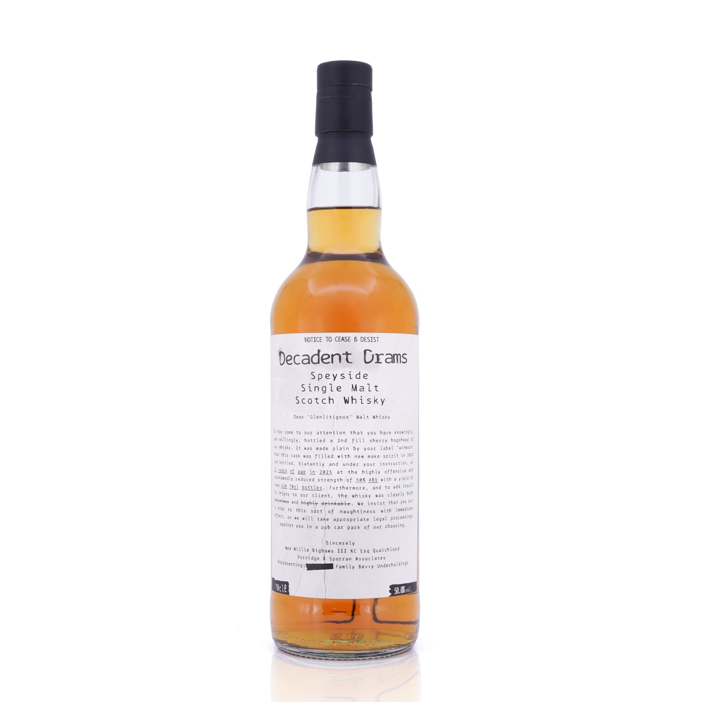 Glenlitigious 12 Years Old 2012/2025 Decadent Drinks 50% 700ml