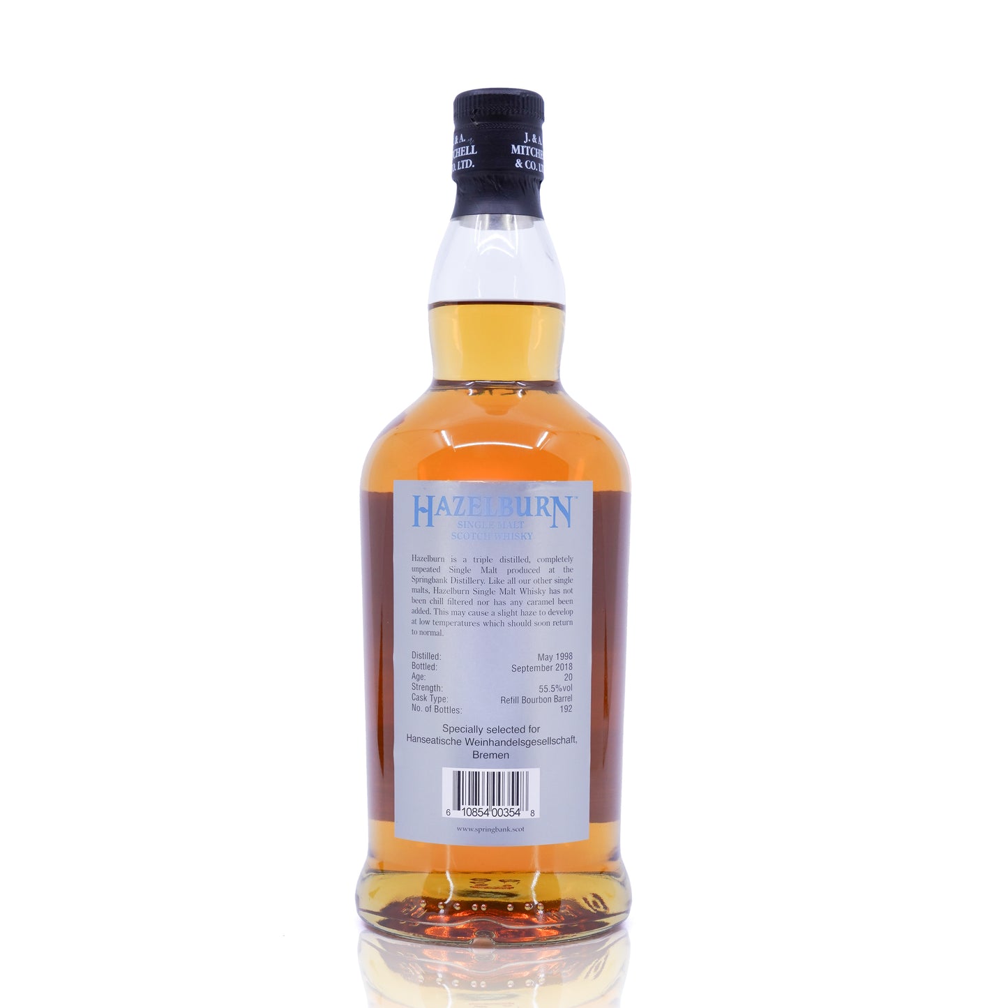 Hazelburn 20 Years Old 1998/2018 Single Cask 55.5% 700ml