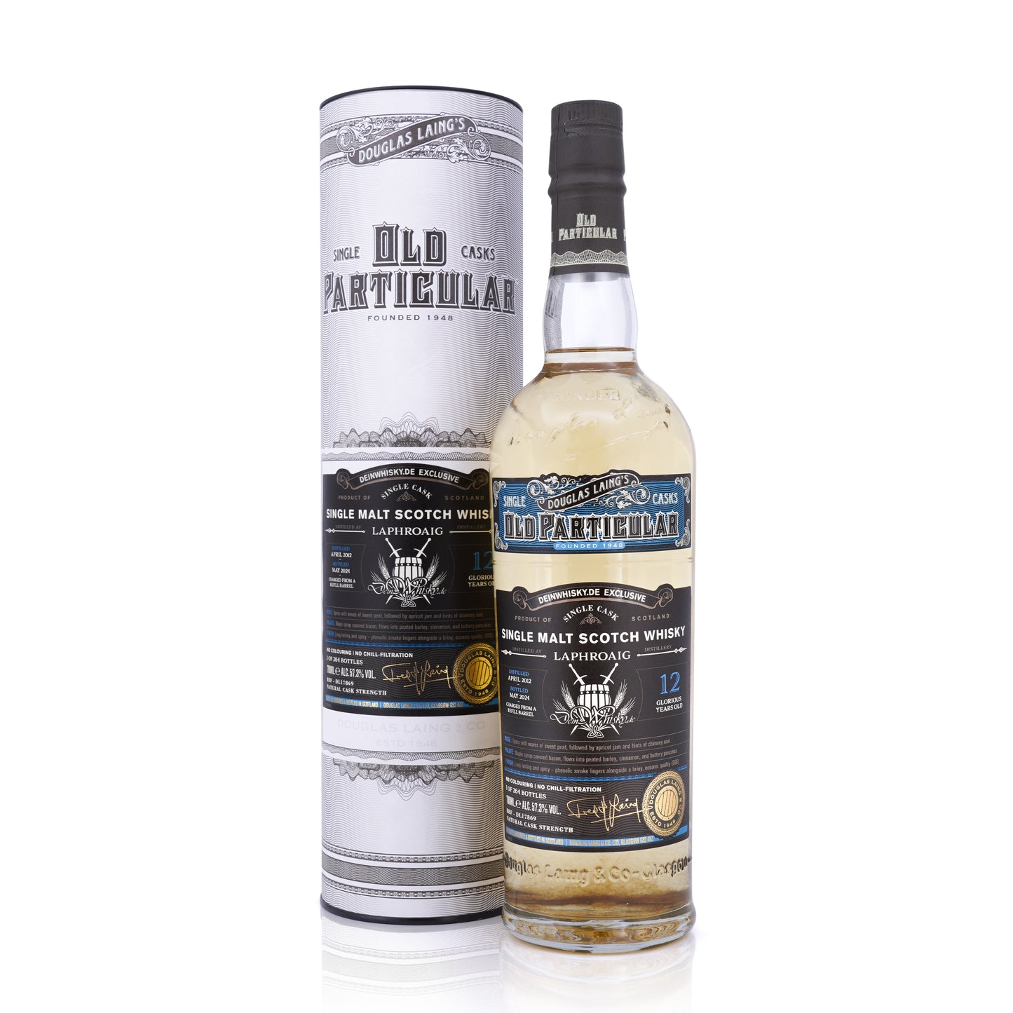 Laphroaig 12 Years Old 2012/2024 Old Particular Douglas Laing for deinwhisky.de 57.3% 700ml