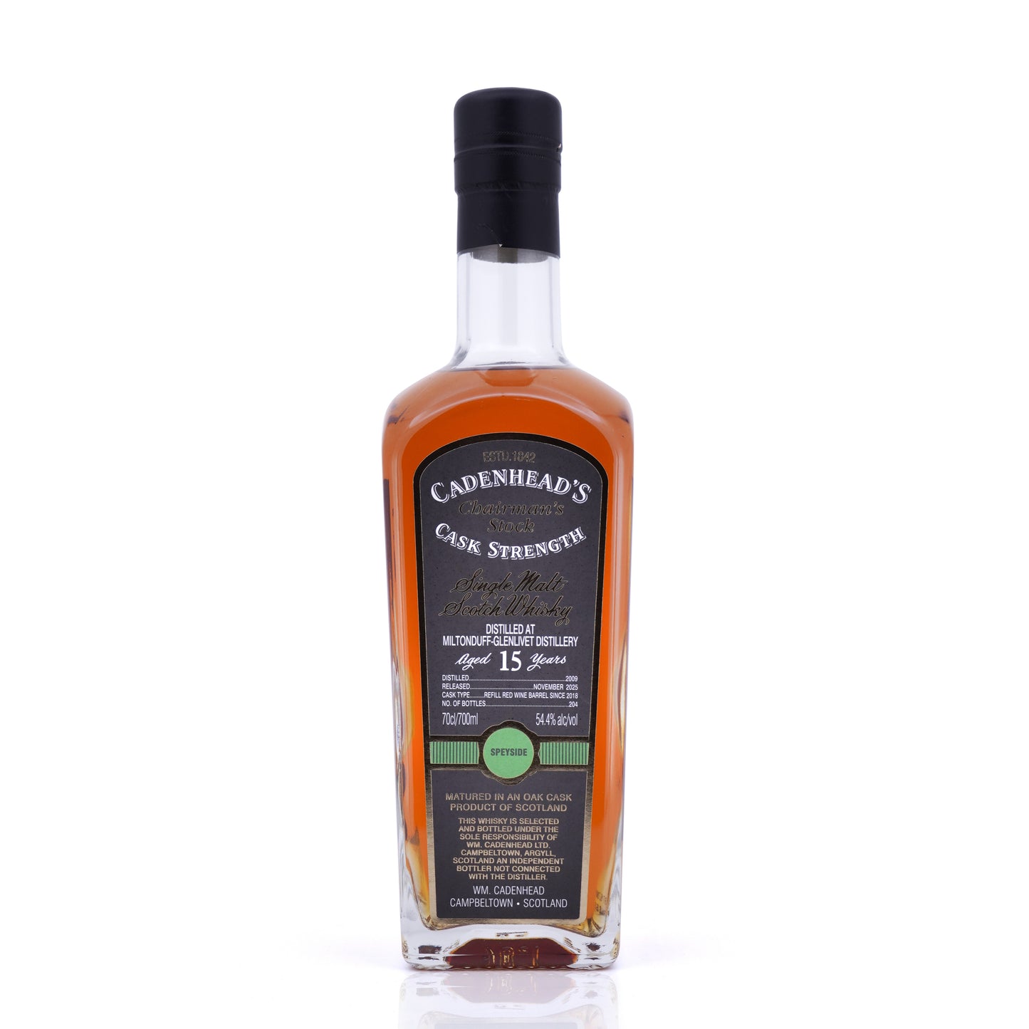 Miltonduff 15 Years Old 2009/2025 Cadenhead Chairman´s 54.4% 700ml