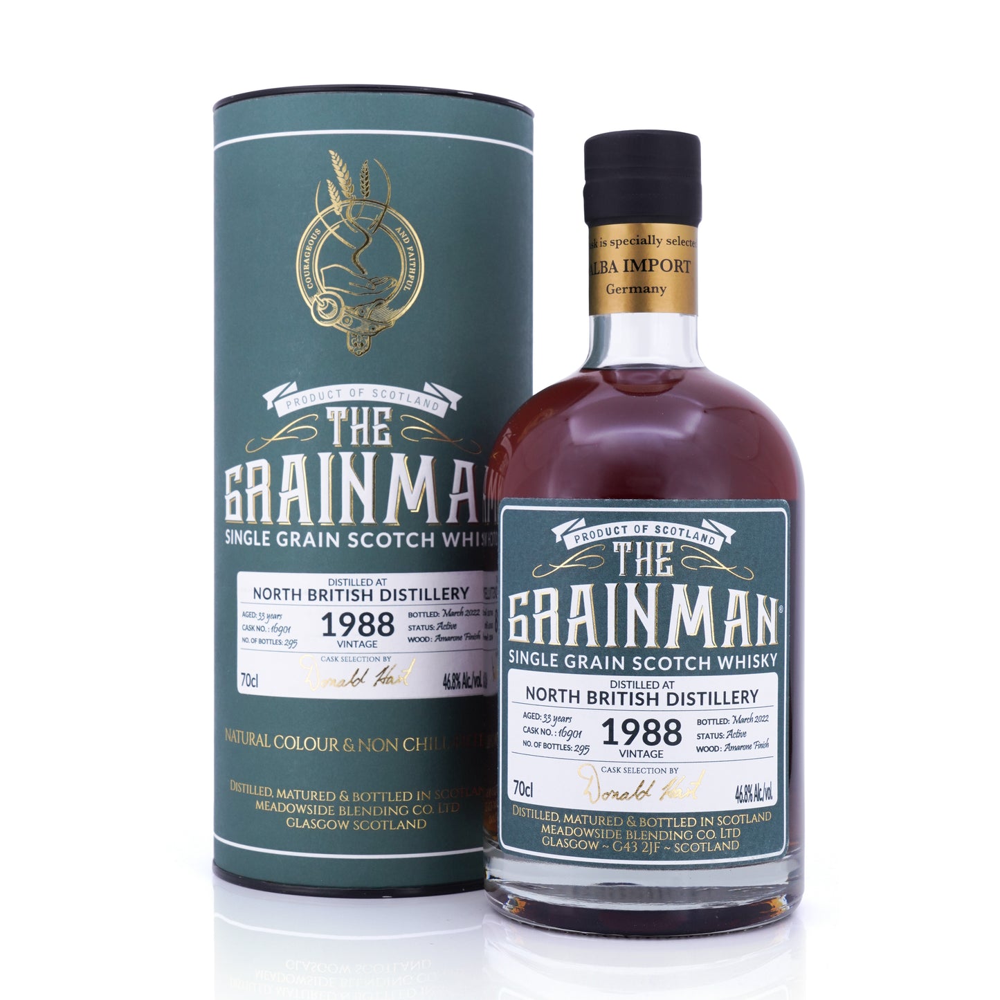 North British 33 Years Old 1988/2022 Grainman Amarone 46.8% 700ml