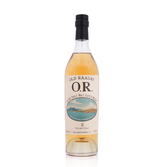 Old Raasay 8 Years Old 2018/2026 Decadent Drinks 52% 700ml