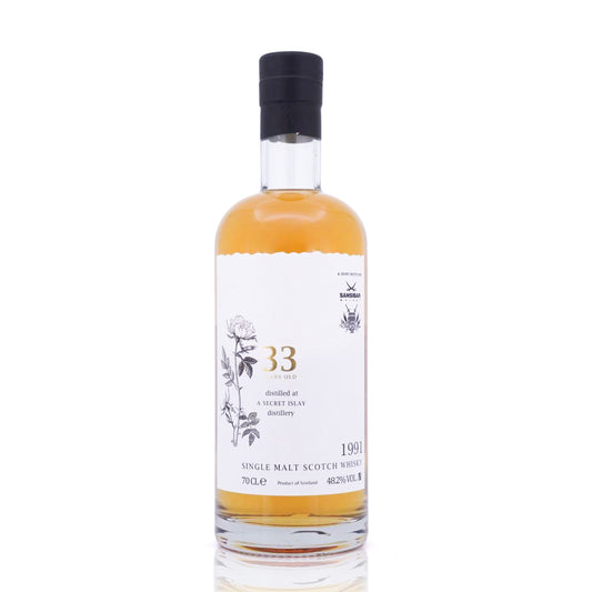 Secret Islay 33 Years Old 1991/2025 White Label Jointbottling Sansibar Whisky 48.2% 700ml (WN90)