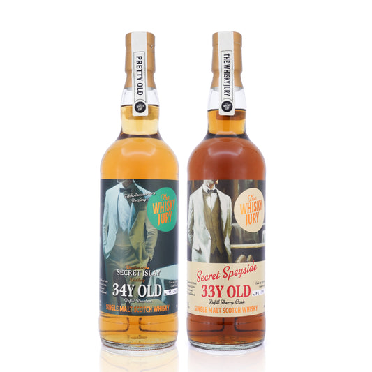 Secret Islay 34 Years Old /Secret Speyside 33 Years Old The Whisky Jury x2