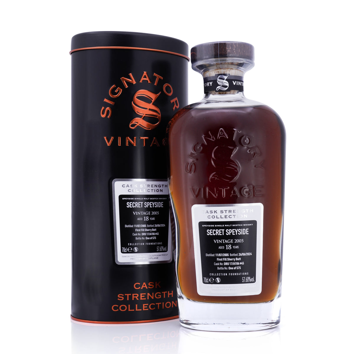 Secret Speyside 18 Years Old 2005/2024 1st fill Sherry Butt CS Collect ...