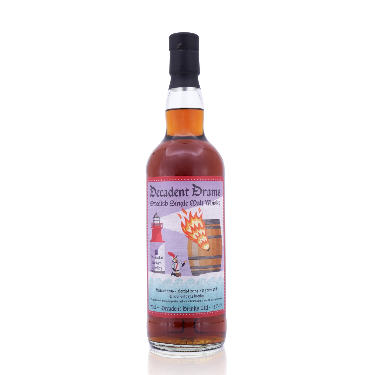 Smögen 8 Years Old 2016/2024 2nd fill Sherry HHD Finish Decadent Drams (WF92)