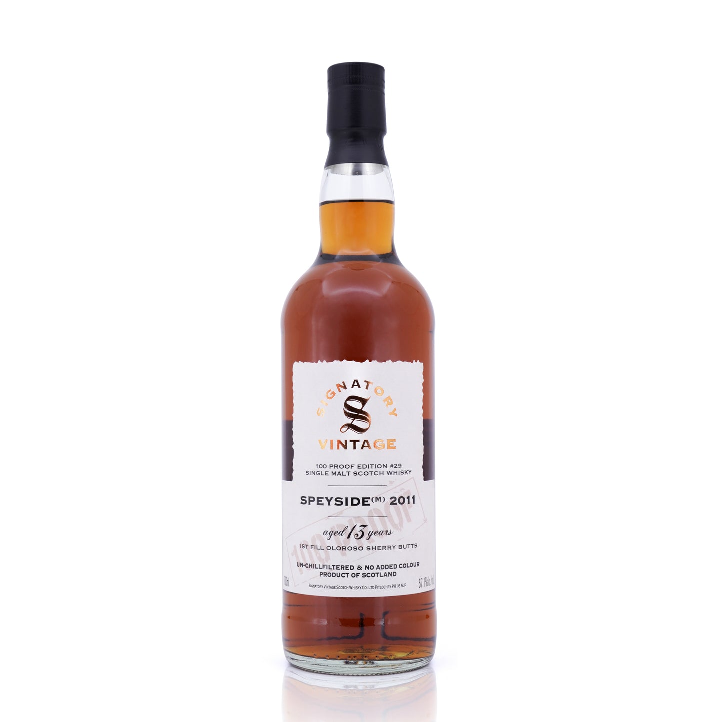 Speyside (M) 13 Years Old 2011/2024 100 Proof Edition #29 Signatory Vintage 57.1% 700ml