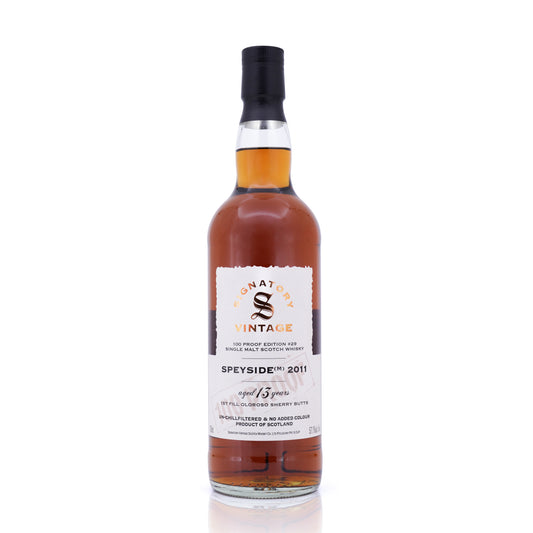 Speyside (M) 13 Years Old 2011/2024 100 Proof Edition #29 Signatory Vintage 57.1% 700ml