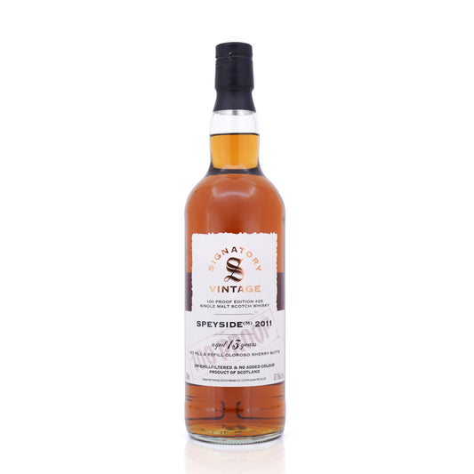 Speyside (M) 13 Years Old 2011/2024 100 Proof Edition #25 Signatory Vintage 57.1% 700ml