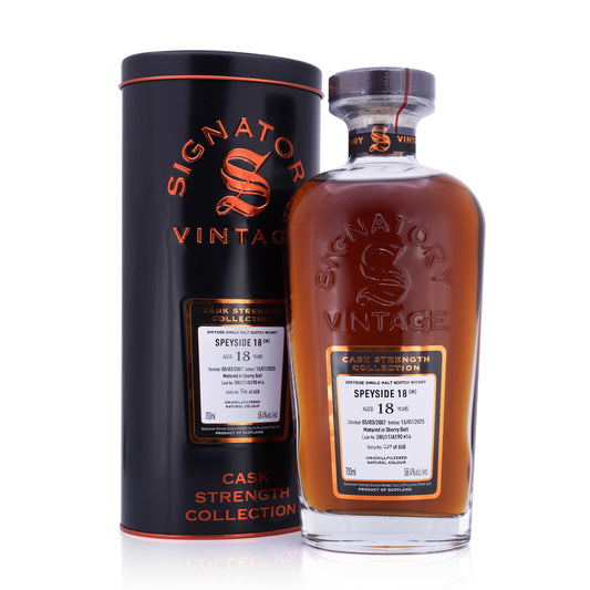 Speyside(M) 18 Years Old 2007/2025 Signatory Vintage Cask Strength #14 58.4% 700ml