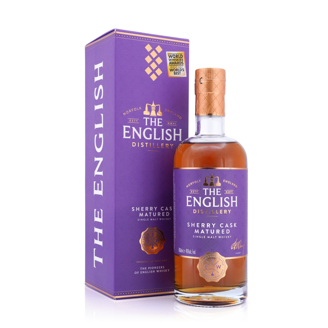 The English Sherry Cask Matured Single Malt Whisky 46% 700ml – Maltism