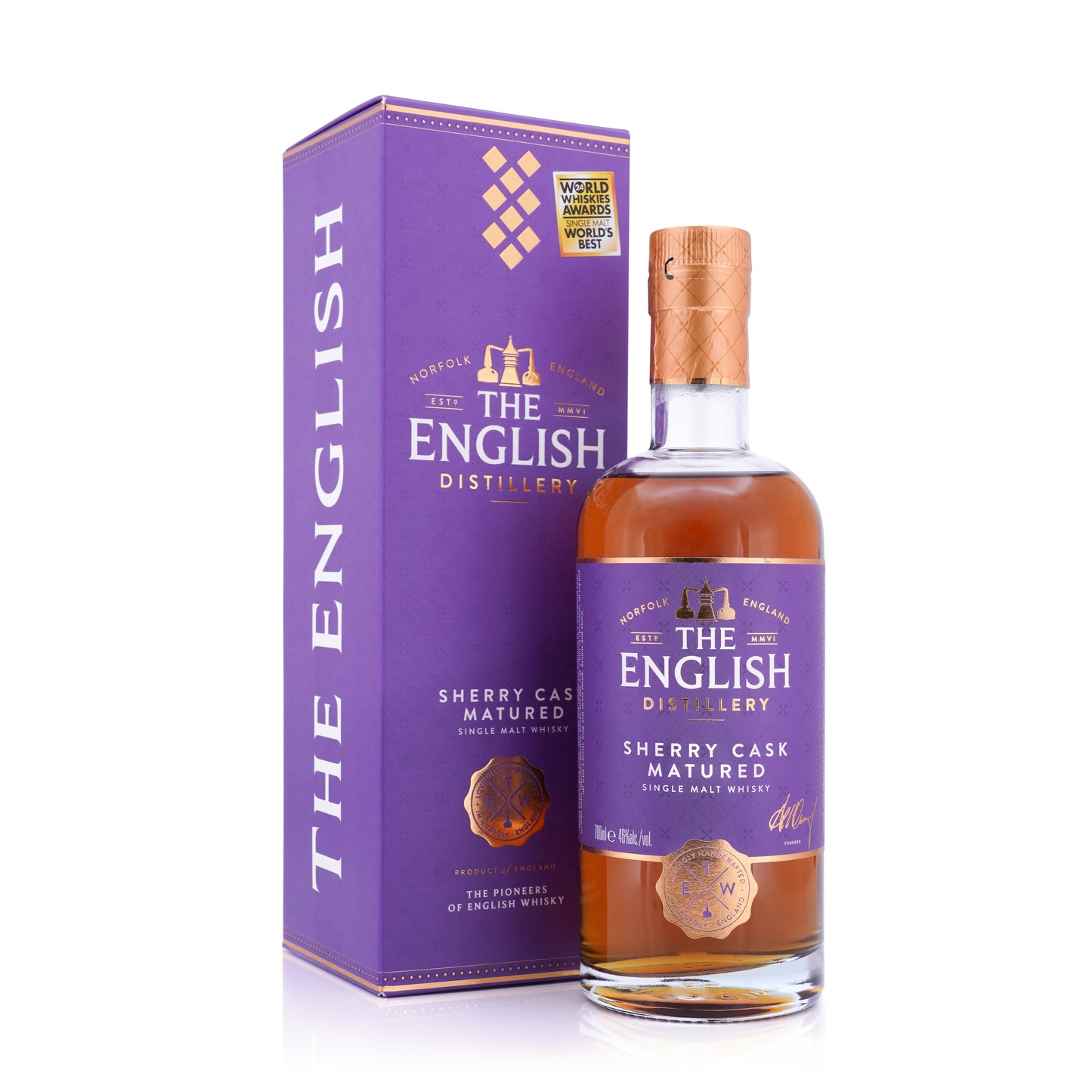 The English Sherry Cask Matured Single Malt Whisky 46% 700ml