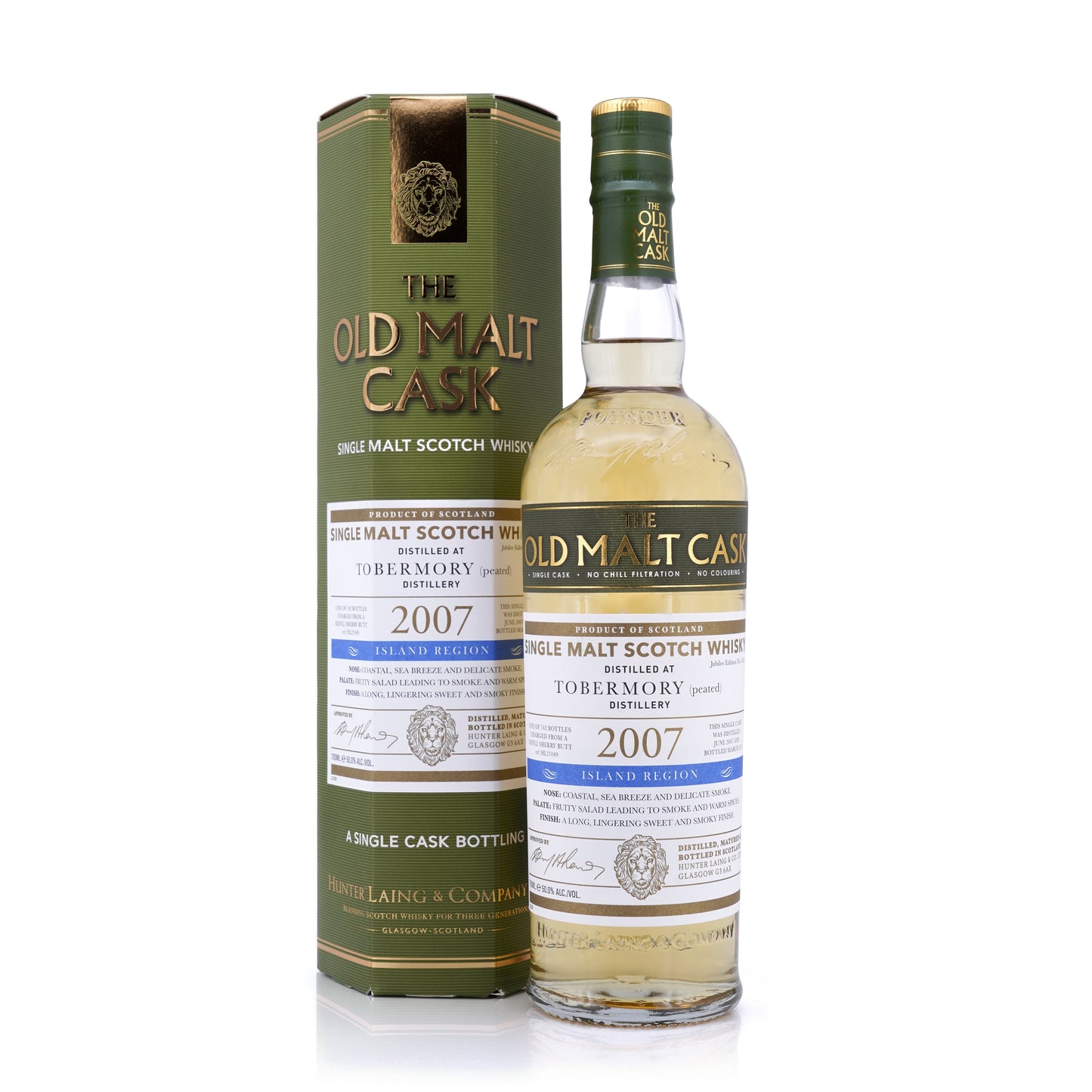 Tobermory (Peated) 16 Year Old 2007/2024 Refill Sherry Butt #HL 21049 Hunter Laing 50% 700ml