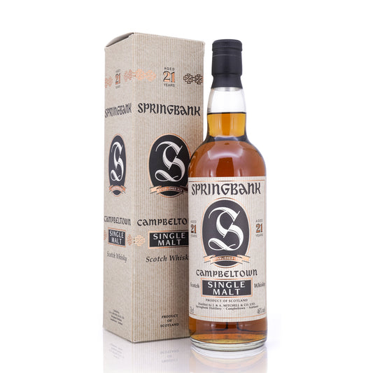 Springbank 21 Years Old Campbeltown Single Malt Scotch Whisky 46% 700ml