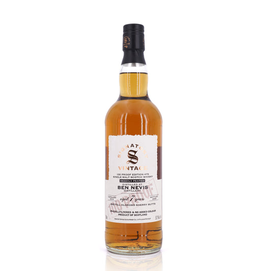 Ben Nevis 7 Years Old 2019/2026 100 Proof #75 Heavily Peated  Signatory Vintage 57.1% 700ml