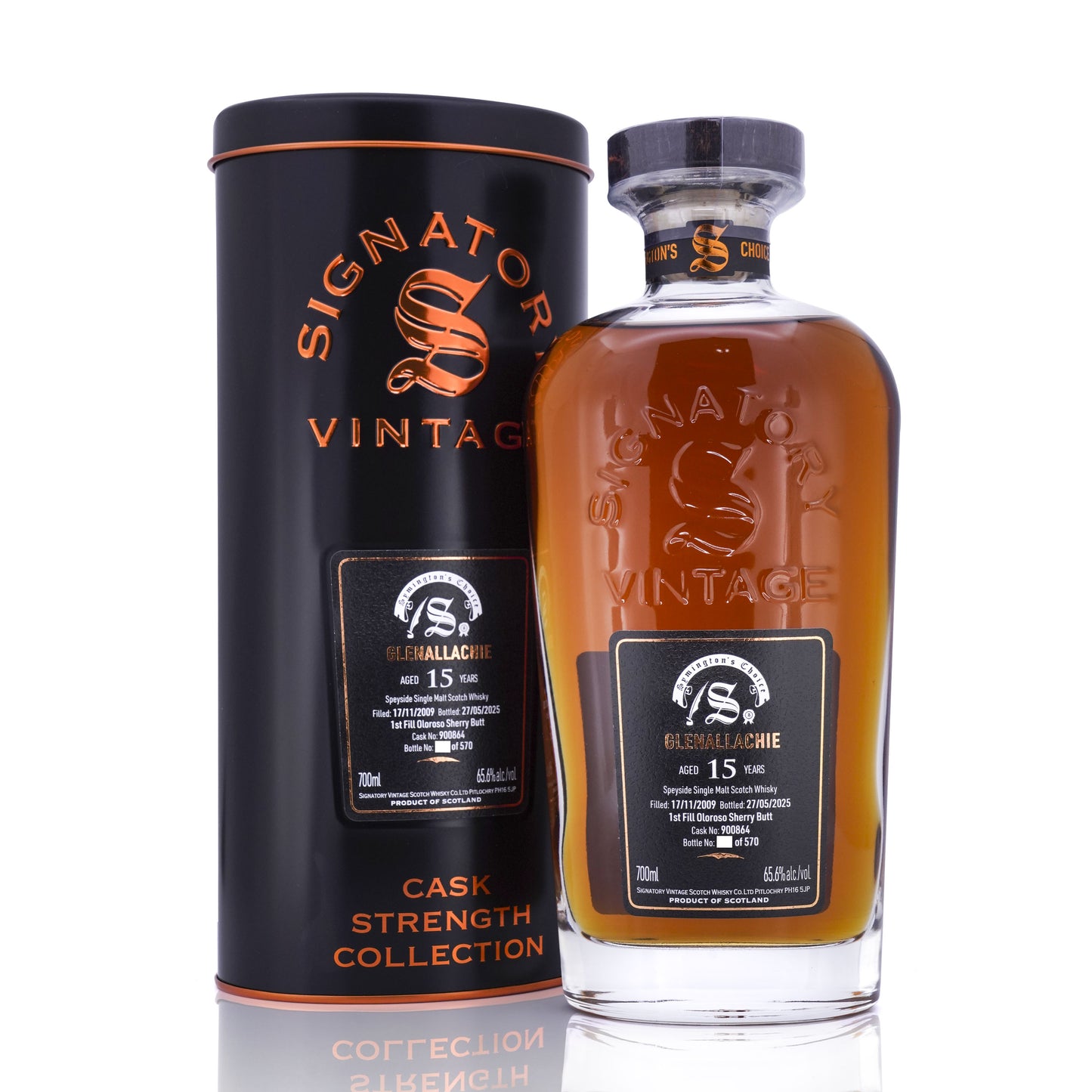 Glenallachie 15 Years Old 2009/2025 1st Fill Oloroso Sherry Butt #900864 Symington's choice Signatory Vintage