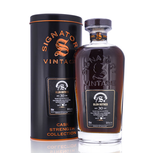 Glen Rothes 30 Years Old 1995/2025 1st Fill Oloroso Sherry Butt #933 Symington's Choice Signatory Vintage