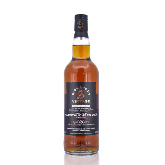 Glentauchers 16 Years Old 2009/2025 1st FIll Oloroso Sherry Butt Exceptional Cask 100 Proof Edition #11 Signatory Vintage