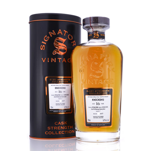 Knockdhu 16 Years Old 2008/2025 2nd FIll Oloroso Sherry Butt #7 Cask strength Collection Signatory Vintage